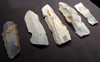 FIVE NEOLITHIC FLINT TOOL BLADE KNIVES FROM THE FAMOUS SPIENNES SITE OF BELGIUM  *N205