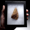RARE EXQUISITE MIDDLE STONE AGE RED AND GOLD QUARTZITE POINT CONVERGENT SCRAPER FROM LIBYA  *M3600