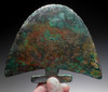 HEAVY ANCIENT COPPER TUMI SURGICAL SAW FOR SKULL TREPANATION OF THE PRE-COLUMBIAN MOCHE INDIANS  *PC401