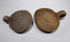 TWO LUSATIAN URNFIELD BRONZE AGE CERAMIC SERVING DIPPER LADLES  *URN36