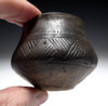 RARE BLACKWARE DECORATED PRESTIGE CERAMIC CUP OF THE EUROPEAN URNFIELD LUSATIAN CULTURE  *URN38