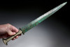 EXCEPTIONAL ANCIENT LURISTAN BRONZE PRESTIGE SWORD WITH RARE ORIGINAL GRIP INLAY  *LUR277