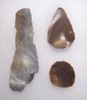 THREE DIFFERENT FINEST QUALITY CAPSIAN NEOLITHIC FLINT TOOLS FROM THE AFRICAN NEOLITHIC  *CAP380