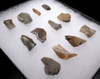 12 PIECE EUROPEAN MESOLITHIC FLAKE AND BLADE TOOLS FROM HUNTER-GATHERERS IN BELGIUM  *N264