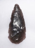 BIFACIAL MAYAN BIFACIAL KNIFE LEAF BLADE IN TRANSLUCENT OBSIDIAN  *PC458