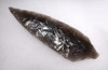 BREATHTAKING LARGE PRESTIGE ATLATL OBSIDIAN BIFACIAL SPEARHEAD OF THE PRE-COLUMBIAN AZTECS  *PC476