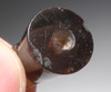 PRE-COLUMBIAN AZTEC TRANSLUCENT OBSIDIAN LIP PLUG LABRET WITH THE FINEST WORKMANSHIP  *PC465