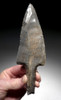 LARGE COLLECTOR GRADE MAYAN PRE-COLUMBIAN CHERT DAGGER STEMMED MACRO BLADE KNIFE  *PC484