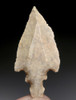 SUPREME CAPSIAN AFRICAN NEOLITHIC UNIFACIAL ARROWHEAD IN WHITE FLINT  *CAP401