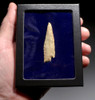 RAREST TYPE CAPSIAN AFRICAN NEOLITHIC OFFSET HARPOON BARBED PROJECTILE POINT  *CAP403