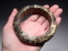 SUPERB WEST AFRICAN ANTIQUE STONE TRIBAL ELBOW WAR BRACELET IN VEINED HOMBORI MARBLE   *CAP422