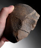 LARGE FINEST AFRICAN HOMO ERECTUS ERGASTER MODE 1 OLDOWAN PEBBLE CHOPPER AXE WITH BROAD CUTTING EDGE  *PB190