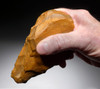 FINEST PREHISTORIC HOMO ERECTUS ACHEULEAN GOLDEN FLINT HAND AXE FROM FRANCE  *ACH411