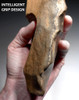 FINEST LARGE AFRICAN PREHISTORIC STONE AGE ACHEULEAN BLADE KNIFE MADE BY HOMO ERGASTER (ERECTUS) - THE OLDEST KNIFE  *ACH461