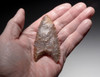 OUR LARGEST AND FINEST CAPSIAN AFRICA NEOLITHIC SERRATED HOLLOW BASE SPEARHEAD  *CAP384