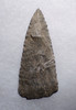 LARGE FINEST QUALITY MAYAN PRE-COLUMBIAN BIFACIAL FLINT ARROWHEAD  *PC529