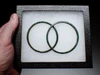 MATCHING ANCIENT BRONZE DECORATED BANGLE BRACELETS  FROM NEAR EAST LURISTAN  *LUR391