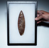 STRAWBERRY FLINT INVESTMENT-CLASS SUPER THIN PRE-COLUMBIAN MAYAN BIFACIAL RITUAL KNIFE LEAF DAGGER BLADE FOR SACRIFICE  *PC563