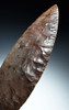 STRAWBERRY FLINT INVESTMENT-CLASS SUPER THIN PRE-COLUMBIAN MAYAN BIFACIAL RITUAL KNIFE LEAF DAGGER BLADE FOR SACRIFICE  *PC563