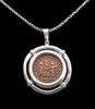 "UNITY OF THE MILITARY" ANCIENT ROMAN MAXIMIAN COIN PENDANT IN STERLING SILVER   *CPR258 "UNITY OF THE MILITARY" ANCIENT ROMAN MAXIMIAN COIN PENDANT IN STERLING SILVER   *CPR258