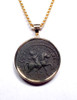 VERY RARE LARGE ANCIENT ROMAN IMPERIAL HORSE AND RIDER COIN PENDANT OF SEPTIMIUS SEVERUS IN 14KT GOLD  *CPR246 VERY RARE LARGE ANCIENT ROMAN IMPERIAL HORSE AND RIDER COIN PENDANT OF SEPTIMIUS SEVERUS IN 14KT GOLD  *CPR246