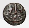 ROMAN BYZANTINE BRONZE DECANUMMIUM ANCIENT COIN OF EMPERIOR JUSTINIAN I THE GREAT WHO BUILT HAGIA SOPHIA  *AC120
