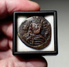 RAINBOW PATINA ROMAN BYZANTINE BRONZE FOLLIS ANCIENT COIN OF EMPERIOR PHOCAS PIONEER OF THE BEARD   *AC121