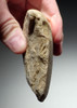 RARE EUROPEAN OLDOWAN POINTED PEBBLE AXE SHOWING EVOLVING HUMAN TOOL DESIGN *PB200