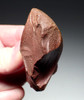 RARE AFRICAN MODE 1 OLDOWAN PEBBLE FLAKE SCRAPER TOOL OF RED BASALT WITH STUNNING WIND POLISHING  *PB193