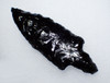 LARGE EXCEPTIONAL MAYAN OBSIDIAN ATLATL SPEARHEAD WITH BIFACIAL FLAKING   *PC595