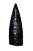"KILLED" RITUALLY BROKEN AZTEC PRE-COLUMBIAN OBSIDIAN LEAF DAGGER BLADE OFFERING TO THE GODS  *PC598