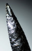 "KILLED" RITUALLY BROKEN AZTEC PRE-COLUMBIAN OBSIDIAN LEAF DAGGER BLADE OFFERING TO THE GODS  *PC598