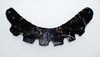MAYAN PRE-COLUMBIAN SERRATED OBSIDIAN NECKLACE GORGET PENDANT  *PC601