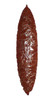 NEEDLE-TIPPED MAYAN PRE-COLUMBIAN CEREMONIAL RED MAHOGANY OBSIDIAN BIFACIAL SACRIFICIAL KNIFE DAGGER BLADE  *PC612