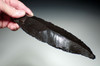 LARGE PRE-COLUMBIAN AZTEC OBSIDIAN HUMAN SACRIFICE DISMEMBERMENT BUTCHERING BLADE  *PC625
