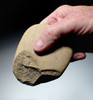 EUROPEAN HOMO ERECTUS MODE 1 OLDOWAN PEBBLE AXE CHOPPER FROM PALEOLITHIC IBERIA - FIRST HUMANS IN EUROPE  *PB220