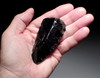 ROBUST EXCEPTIONAL LARGE OBSIDIAN BLADE END SCRAPER OF THE PRE-COLUMBIAN TEOTIHUACAN EMPIRE  *PC633