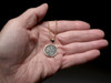 "UNITY OF THE MILITARY" ANCIENT ROMAN MAXIMIAN COIN PENDANT IN 14K GOLD  *CPR254