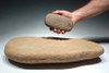 MUSEUM-CLASS LARGE AFRICAN CAPSIAN NEOLITHIC STONE GRINDING MILL AND RUBBING STONE *CAP181