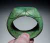  HEAVY WIDE DOUBLE SPIRAL ANCIENT SOLID BRONZE PRESTIGE BANGLE BRACELET FROM THE SOUTHEAST ASIA DONG SON CULTURE  *SEA14