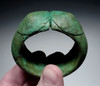  HEAVY WIDE DOUBLE SPIRAL ANCIENT SOLID BRONZE PRESTIGE BANGLE BRACELET FROM THE SOUTHEAST ASIA DONG SON CULTURE  *SEA14