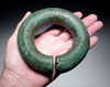 MUSEUM-CLASS LARGE DECORATIVE ANCIENT BRONZE PRESTIGE BANGLE BRACELET FROM THE SOUTHEAST ASIA DONG SON CULTURE  *SEA18