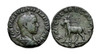ROMAN IMPERIAL BRONZE SESTERTIUS ANCIENT COIN OF PHILIP II WITH SACRIFICIAL GOAT TO HONOR 1000TH ANNIVERSARY OF ROMAN EMPIRE  *AC207