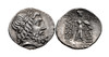 HELLENISTIC GREEK THESSALIAN LEAGUE SILVER STATER ANCIENT COIN OF ZEUS AND STANDING WAR GODDESS ATHENA ITONIA  *AC206