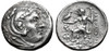 ALEXANDER THE GREAT GREEK SILVER TETRADRACHM ANCIENT COIN OF ALEXANDER III OF MACEDON WITH SEATED ZEUS AND SPHINX  *AC217