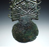 RARE SAKA SCYTHIAN ANCIENT HORSEBACK NOMAD BRONZE TRIBAL CLAN BADGE PENDANT OF THE EURASIAN STEPPE  *LUR423