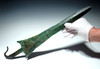 FUNCTIONAL ANCIENT LURISTAN BRONZE BARBED SWORD FROM THE NEAR EAST WITH EVIDENCE OF COMBAT USE  *LUR426