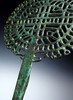 LARGE ANCIENT BRONZE OPENWORK FIGURAL STICK PIN OF THE EASTERN SAKA INDO-SCYTHIANS  *LUR438