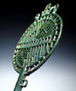 VERY LARGE ANCIENT BRONZE OPENWORK FIGURAL STICK PIN OF THE EASTERN SAKA INDO-SCYTHIANS  *LUR437