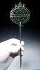 VERY LARGE ANCIENT BRONZE OPENWORK FIGURAL STICK PIN OF THE EASTERN SAKA INDO-SCYTHIANS  *LUR437